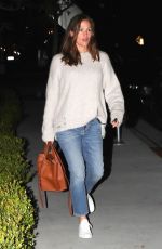 JENNIFER GARNER Night Out in Los Angeles 04/05/2019