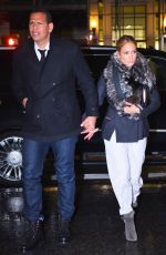 JENNIFER LOPEZ and Alex Rodriguez Out for Dinner in New York 04/27/2019
