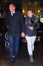 JENNIFER LOPEZ and Alex Rodriguez Out for Dinner in New York 04/27/2019