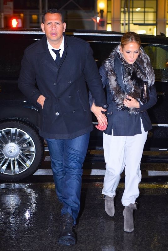 JENNIFER LOPEZ and Alex Rodriguez Out for Dinner in New York 04/27/2019