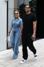 JENNIFER LOPEZ and Alex Rodriguez Out for Lunch in Miami 04/20/2019