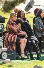 JENNIFER LOPEZ and CONSTANCE WU on the Set of Hustlers in New York 04/02/2019