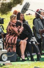 JENNIFER LOPEZ and CONSTANCE WU on the Set of Hustlers in New York 04/02/2019