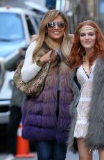 JENNIFER LOPEZ and MADELINE BREWER on the Set of Hustlers in New York 03/27/2019