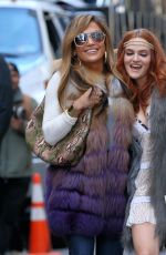 JENNIFER LOPEZ and MADELINE BREWER on the Set of Hustlers in New York 03/27/2019