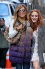 JENNIFER LOPEZ and MADELINE BREWER on the Set of Hustlers in New York 03/27/2019