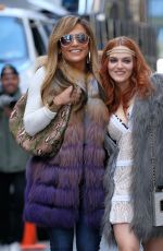 JENNIFER LOPEZ and MADELINE BREWER on the Set of Hustlers in New York 03/27/2019