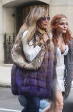 JENNIFER LOPEZ and MADELINE BREWER on the Set of Hustlers in New York 03/27/2019