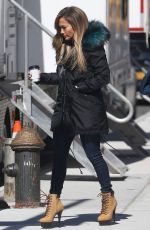 JENNIFER LOPEZ Arrives on the Set of Hustlers in New York 04/01/2019
