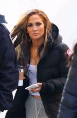 JENNIFER LOPEZ Arrives on the Set of Hustlers in New York 04/07/2019