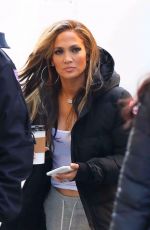 JENNIFER LOPEZ Arrives on the Set of Hustlers in New York 04/07/2019