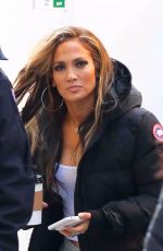 JENNIFER LOPEZ Arrives on the Set of Hustlers in New York 04/07/2019