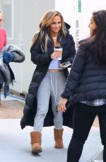JENNIFER LOPEZ Arrives on the Set of Hustlers in New York 04/07/2019