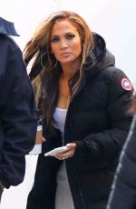 JENNIFER LOPEZ Arrives on the Set of Hustlers in New York 04/07/2019