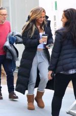 JENNIFER LOPEZ Arrives on the Set of Hustlers in New York 04/07/2019