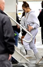 JENNIFER LOPEZ Arrives on the Set of Hustlers in New York 04/15/2019