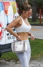 JENNIFER LOPEZ at a Gym in Miami 04/19/2019