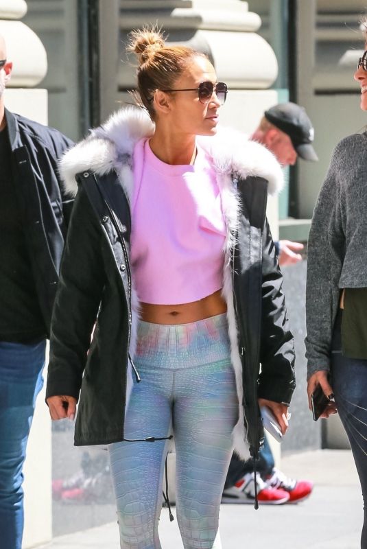 JENNIFER LOPEZ Heading to a Gym in New York 04/16/2019