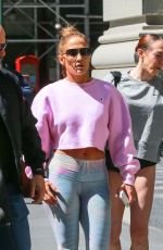 JENNIFER LOPEZ Heading to a Gym in New York 04/16/2019