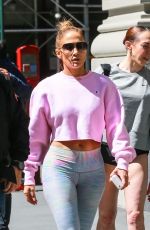 JENNIFER LOPEZ Heading to a Gym in New York 04/16/2019