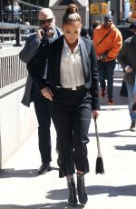 JENNIFER LOPEZ Heading to Sirius Radio in New York 04/03/2019