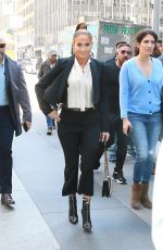 JENNIFER LOPEZ Heading to Sirius Radio in New York 04/03/2019