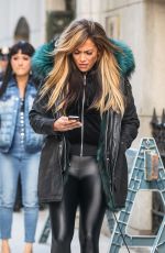 JENNIFER LOPEZ in Spandex on the Set of Hustlers in New York 04/01/2019