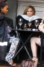 JENNIFER LOPEZ, LILI REINHART and KEKE PALMER on the Set of Hustler in New York 04/25/2019