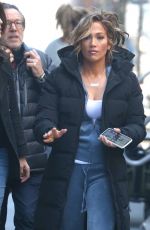 JENNIFER LOPEZ on the Set of Hustlers in New York 04/04/2019