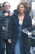 JENNIFER LOPEZ on the Set of Hustlers in New York 04/04/2019