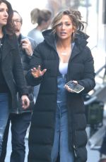 JENNIFER LOPEZ on the Set of Hustlers in New York 04/04/2019