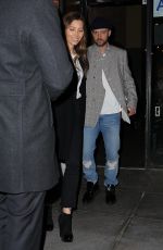 JESSICA BIEL and Justin Timberlake at Catch LA in New York 04/10/2019