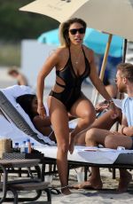 JESSICA LENDON in Swimsuit on the Beach in Miami 03/30/2019
