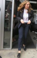 JODIE COMER Leaves Build Studio in New York 04/05/2019