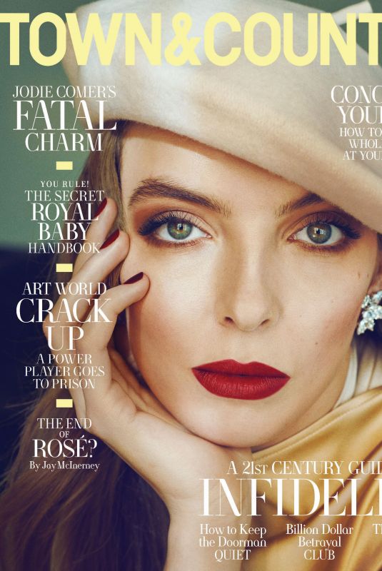 JODIE COMER on the Cover of Town & Country Magazine, May 2019