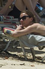 JODIE KIDD in Bikini at a Beach in Barbados 04/06/2019