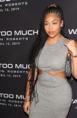 JORDYN WOODS and Justin Roberts at Way Too Much in West Hollywood 04/08/2019