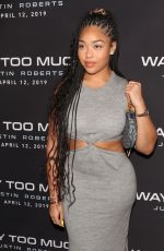 JORDYN WOODS and Justin Roberts at Way Too Much in West Hollywood 04/08/2019