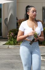 JORDYN WOODS at Erewhon Market in Calabasas 04/09/2019
