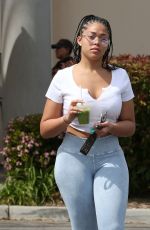 JORDYN WOODS at Erewhon Market in Calabasas 04/09/2019