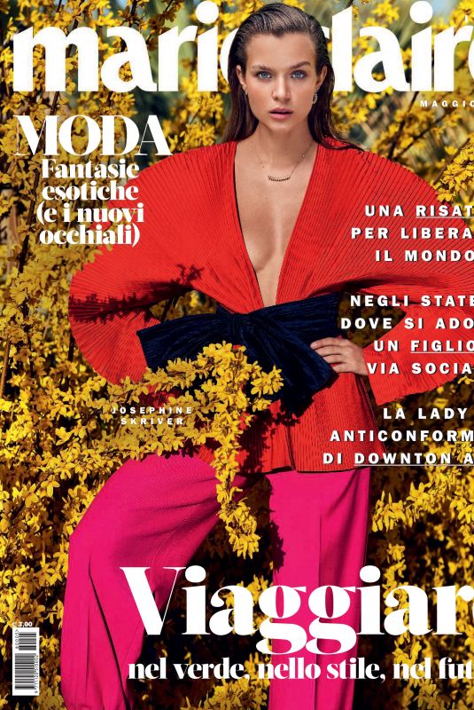 JOSEPHINE SKRIVER for Marie Claire Magazine, Italy May 2019