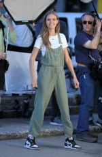 JOSEPHINE SKRIVER on the Set of Maybelline Commercial in New York 04/24/2019