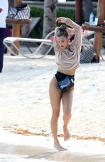 JOY CORRIGAN on the Set of a Photoshoot in Tulum 03/31/2019