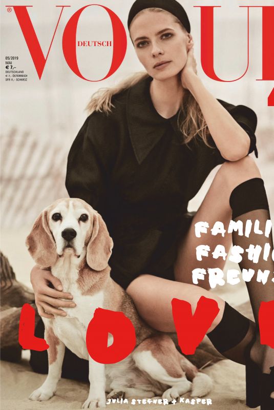 JULIA STEGNER in Vogue Magazine, Germany May 2019