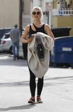 JULIANNE HOUGH at a Gym in Los Angeles 04/15/2019
