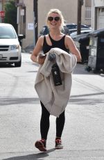 JULIANNE HOUGH at a Gym in Los Angeles 04/15/2019