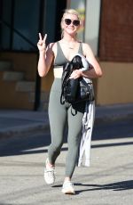 JULIANNE HOUGH Leaves a Gym in Studio City 04/10/2019
