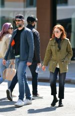JULIANNE MOORE and Bart Freundlich Out Check New Tesla in New York 04/07/2019
