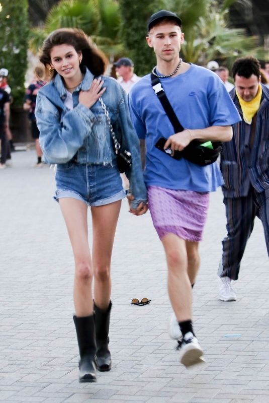 KAIA GERBER and Wellington Grant at Coachella 2019 in Indio 04/12/2019