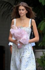 KAIA GERBER Arrives at Talita Von Furstenberg Celebrates Her First Collection for DVF in Hollywood 04/25/2019